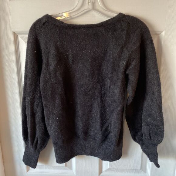 Cupcake Sweater Women’s Size XS Black Scoop Neck Pullover Lightweight - Picture 5 of 9